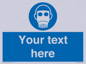 Custom Respirator Required Sign